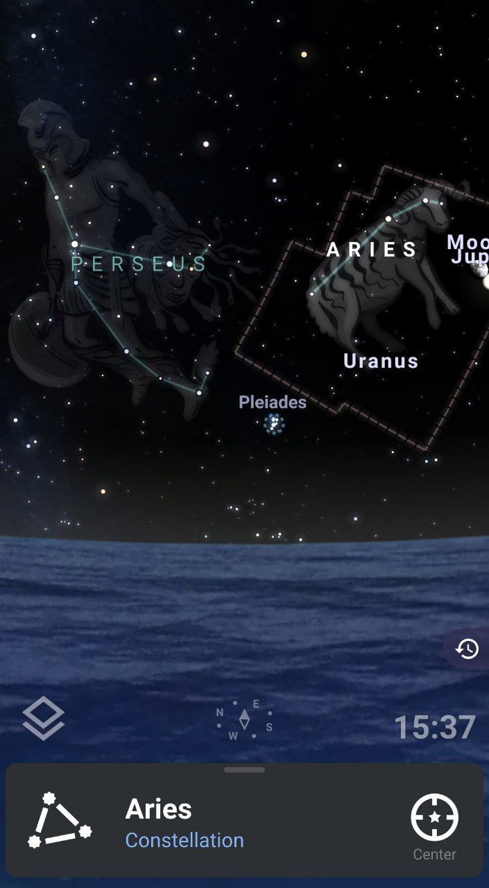 Abraham’s position in the sky

Abraham is the position of the Perseus constellation, next to which there is the Aries constellation. 

In Abrahamic religions, have you heard that Prophet Abraham wanted to cut off his son’s head?

What happened then?